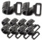 BESPORTBLE 10 Piezas Gancho de plastico Neto Carpa Inflable pabellón Manguera - Accesorios para Acampar - Gancho de plástico Clips de Tienda Ganchos de Tienda Reutilizables el plastico