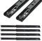 PXDOHQAW 4 Piezas de Guías para Cajones, Guías con Rodamientos de Bolas de 2 Secciones, Guías para Cajones con Montaje Lateral para Armarios de Cocina, Guías para Estantes de Teclado/Black/30Cm/12Inch