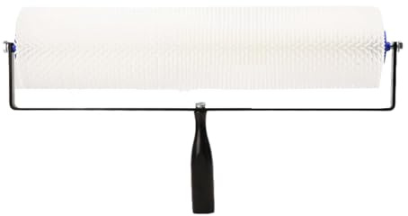 Qianly Rouleau de Peinture D'intérieur Professionnel, Brosse pour Enlever, Outil de Nivellement Automatique Du Ciment, Rouleau Anti-mousse Pou, Hauteur de la pointe 2 cm