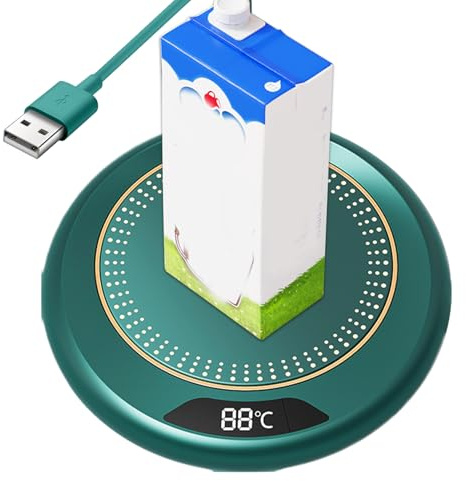 Ahuuen Kaffeewärmer - 3-Stufen-Temperaturen · Intelligente USB-Heizunterlage 20W | Elektrische Heizplatte für Getränke wie Tee und Milch | Praktisches Küchenzubehör