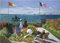Peter Pauper Press Garden at Sainte-Adresse 1000 Piece Jigsaw Puzzle, Blue, Green, Brown, White, and Red