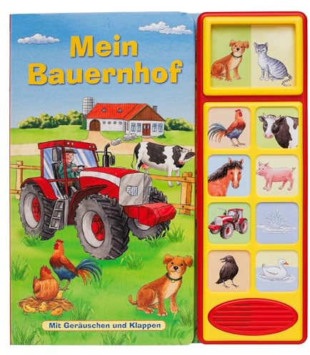 Mein Bauernhof - Klappen-Geräusche-Buch mit 10 Sounds - Klappenbuch mit Soundeffekten