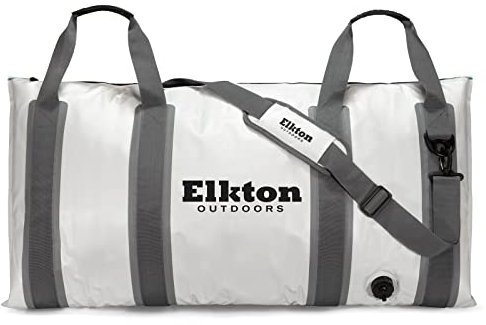 Elkton Outdoors Isolierte Fisch-Kühltasche, auslaufsicher, Fischkill-Tasche, 101,6 x 50,8 cm, Fischkühler mit griffigen Tragegriffen für Outdoor-Reisen, 40 Liter
