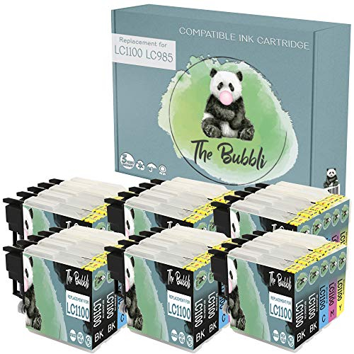 The Bubbli Original | LC985 LC1100 Kompatible Druckerpatronen für Brother DCP-145C 165C 195C 197C 375CW 385C 395CN 585CW 6690CW MFC-250C 290C 490CW 5490CN 5890CN 5895CW 6490CW (30er Pack)