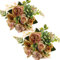 linhaida Künstliche Blumen, 2Pcs Pfingstrose Blumen Deko Seide Hortensie Herbstblumenstrauß, Realistische Blumenarrangements Tischdekoration Hochzeitssträuße für Party Heimdekoration