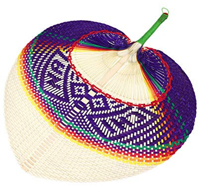 Ciieeo Cattail Fan Rattan Decor Tropical Hand Fans Elderly Hand Fan Paper Fans Decoration Chinese Fan Palm Handheld Weaving Fan Folding Hand Fan Summer Paddle Fans Africa Foldable Bamboo