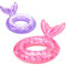 2Pcs Pool Inflatables for Kids, Rubber Swimming Rings Pool Floats for Kid & Adult, Swimming Inflatable Pool Toys, Mermaid Water Toys for Summer Beach Pool Party