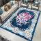 RUGMRZ Tapis Jeu Tapis Ados Tapis de Plancher de Tapis de Chambre à Coucher Adulte imprimé Bleu de Style Chinois Salon 50X80CM