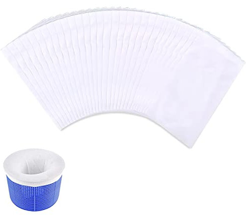 30 PCS Pool Skimmer Socken: Pool Skimmer Socks, Filter Skimmer Pool, Skimmer Filter Netz, Schwimmbad Skimmersocke, Pool Skimmer Socken Elastisches Nylon, Wiederverwendbar Skimmer Netz für Skimmerkorb