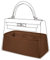 DGAZ Handtasche Tasche Organizer, Seide Innentasche für Kelly Pochette/Mini/20/25/28/32/35/40/42/50, Seidige Berührung Taschenorganizer Shaper Einsatz (Gold, KL20)