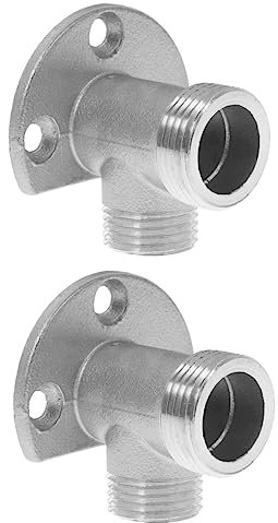 DOITOOL 2pièces Adaptateur De Robinet Mural Inoxydable pour Kit Installation pour Robinet avec Support De Montage Solide Et Fixation Facile