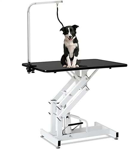 PRUJOY Professioneller Hundepflegetisch, klappbarer Haustierpflegetisch, höhenverstellbarer tragbarer Trimmtisch, Trockentisch (Z)