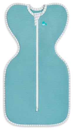 Love To Dream Swaddle Up Ecovero, Kuscheliger Schlafsack, Small (3,5-6kg), aus nachhaltigem Ecovero-Gewebe, Perfektes Must-Have für Babys ab Tag eins, Arme-hoch-Position für längeren Schlaf, Marine