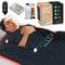 Manta de sauna portátil de infrarrojos lejanos con agujeros de cremallera para máxima flexibilidad y desintoxicación con 10 mantas térmicas adicionales, manta de sauna infrarroja para el hogar, 45.0