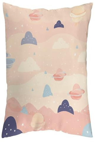 MNKTC Kissenbezug mit Reißverschluss, Polyester, maschinenwaschbar, Kissenschoner, unschuldige künstlerische Elemente, bedruckt, 76,2 x 50,8 cm, Kissen nicht im Lieferumfang enthalten