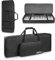 SUNDOY Portable Full Padded Keyboard Gig Bag, 61 Keys Electric Piano Case with 600D Oxford Cloth, 10mm Cotton Padding, Large Accessory Pocket (105x43.5x15-CM)