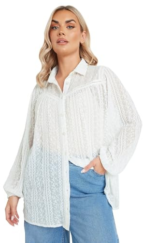 Yours Curve Embroidered Shirt - Women's - Plus Size Curve