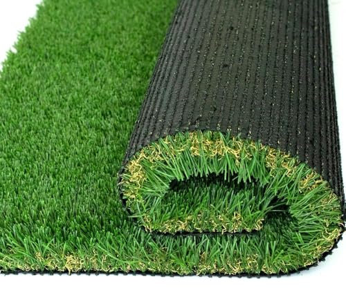 Luxurious Artificial Grass Turf Rug 2x8ft, 1.77 Inch High Dense Ultra Thick Synthetic Grass Indoor Outdoor Garden Landscape Patio Fake Faux Grass Rug Mat, Durable PU Backing with Drainage Holes