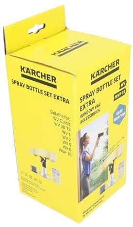 sparefixd Suitable for Karcher Window Vac Spray Bottle & Cloth Kit WV2 GB