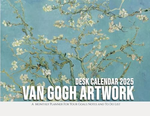 Van Gogh Artwork Desk Calendar 2025: A Monthly Planner For Your Goals, Notes, and To-Do List