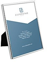 Zilverstad Fotorahmen Sweet Memory (9 x 13cm) – versilberter Rahmen & Rückseite aus Samt, glänzend mit Chrom Optik, Silber