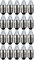 20er Set WireThinX Taschenlampen Spitzlinse Linsenform 0,5 W, 2,2 V - Sockel E10