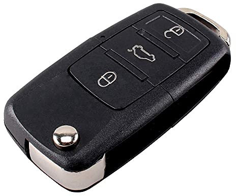 Coque de rechange pour télécommande 3 boutons, clé pliable pour VW Volkswagen MK4, Bora, Golf 4, 5, 6, Passat, Polo, Touran