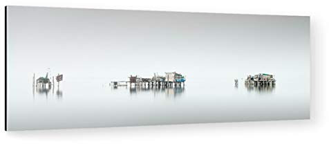 artboxONE Alu-Print 60x20 cm Alte Fischerhütten in Venedig von Künstler Ronny Behnert