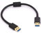 Tomost Cable corto USB 3.0 macho a macho con carcasa de disco duro EMI, módems, cámaras y otros dispositivos USB (de macho a macho)