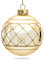 SIKORA Highlights 4er Set ausgefallene Christbaumkugeln aus Glas Champagner, Farbe/Modell:Modell Wien Champagner, Höhe in cm:8 cm