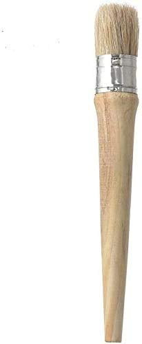 Glue Brush Professional Natural Wood Round Glue and Wax Brush for Painting, Bookbinding, Furniture, Super Wax Brush, Chalk Paint for Small Projects