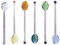 6 Stück Hitzebeständige Glaslöffel, Lange Griffe, Zufällige Farbe, Perfekt Für Kaffee, Tee, Desserts, Zuhause, Büro, Restaurant, Familienfeiern