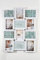 Wackadoo Bilderrahmen Collage weiß 13x18 Galerierahmen für 12 Bilder großes Fotoformat Wanddekoration Bilderrahmencollage deko groß Fotorahmen Wandgalerie für mehrere Bilder, picture frame