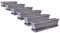 2friends Carl, fioriera da balcone, 80 cm, con sottovaso, set da 6 fioriere da balcone, in plastica di alta qualità, antracite, rettangolare, modello: Carl, Made in EU