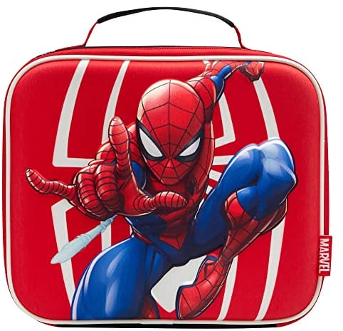 Marvel Polar Gear Spider-Man Poignée de déjeuner isotherme en EVA pour enfants, produit officiel par Polar Gear – Glacière en polyester 600D, sac isotherme réutilisable pour nourriture et boissons
