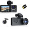Dashcam Auto Vorne Hinten 4K+1080P, WiFi DashCam mit 64GB SD Karte, Dashcam Auto Vorne G-Sensor,170° Weitwinkel, Auto Kamera Super Night Vision, Loop-Aufnahm