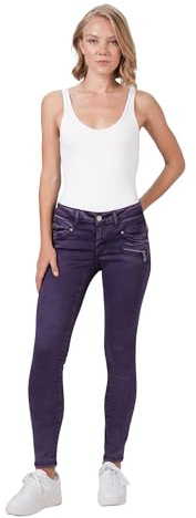 Miracle of Denim M.O.D Suzy Damen Skinny Jeans – Skinny Fit Damenjeans, Stretch Denim Hose, figurbetonte Damenhose mit Reißverschluss-Details, mittlere Bundhöhe, vielseitig kombinierbar