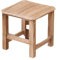 LOVIVER Escabeau en Bois Pouf escabeau escabeau carré Repose-Pieds Repose-Pieds pour Appartement intérieur extérieur Salle de Bain Chevet, 30cmx30cmx30cm