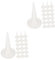 OSALADI 2sets Caulking Tip Fine Tip Glue Applicator Structural Adhesive Tool Caulk Nozzle Applicator Reusable Caulk Nozzle 50pcs*2