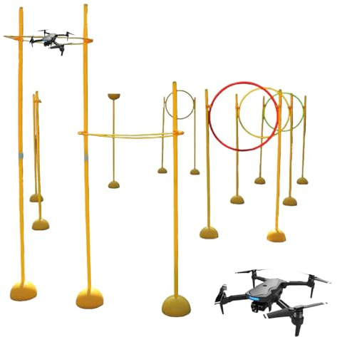 Indoor-Drohnen-Hindernisparcours-Set, Drohnen-Rennstrecke für Erwachsene, FPV-Drohnen-Trainingsset, für Anfänger und Liga-Wettbewerbe