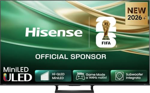 Hisense 55Q8S - TV 55 Pollici Smart TV 4K DVB-T2 ULED Wifi Nero Classe E