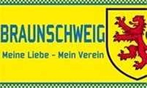 Braunschweig Meine Liebe - Mein Verein 1,50 x 0,90m Flagge Fahnen mit 2 Ösen