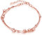 Unendlich U Elegant Sterne Damen Strangarmband 925 Sterling Silber Charm-Armband Armkette Verstellbar Armkettchen Armreif, Rosegold