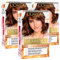 L'Oréal Paris Excellence Intense Coloración Permanente 6.32 Rubio Oscuro Dorado Perla Triple Tratamiento – 3 tintes
