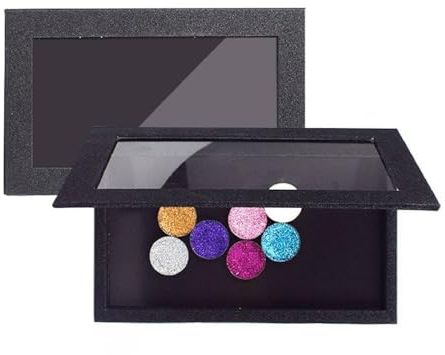 Palette di ombretti vuota, vassoi magnetici professionali per il trucco fai da te per ombretto, rossetto, evidenziatore, fard, polvere, 20,5 x 12,4 cm