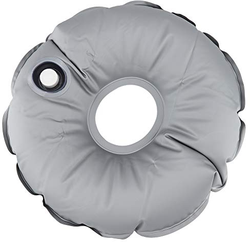 TKSE Borsa Pesi Base Ombrello, Borsa Pesi Portatile Pieghevole in PVC, BorsaPesi Base Bandiera Piuma Ombrello Rotonda Piena d'Acqua per Tenda Esterna Ombrelloni Parasole