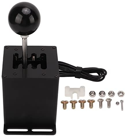Aramox Racing Game Gear Shifter Fit für G29 G27 GT Racin, 8-Gang-PC-USB-Simulationsspiel H Gear Shifter Micro Switch Sensor