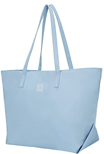 LIVACASA Handtasche Damen Henkeltasche Wasserabweisend Multifunktionale Umhängetasche Mehr Tasche Shopper mit Reißverschluss für Schule Büro Lässig Alltag Einkauf