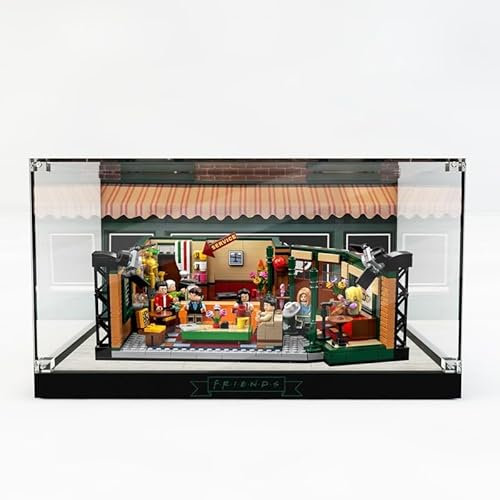 Acryl-Vitrine für Lego Ideas The Friends Central Perk 21319 Bausteine Modellset, staubdicht, transparent, transparent, Vitrine (Modell NICHT im Lieferumfang enthalten)