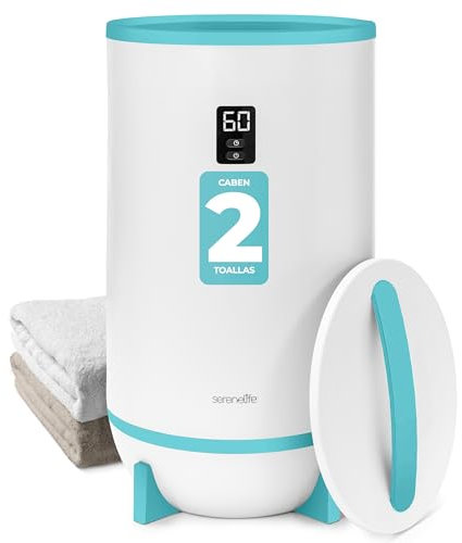 SereneLife Scaldasalviette Elettrico Bagno a Secchio con Profumazione Personalizzata, Scaldasalviette di Lusso per Lui e Lei, Spegnimento Automatico, Adatto a 2 Asciugamani, Coperte e Accappatoi